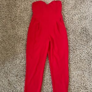 Express strapless jumpsuit